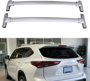 2 Stück für Highlander Kluger 2020-2024 L & LE silber Querträger Dachträger Querträger - Bild 1 von 8