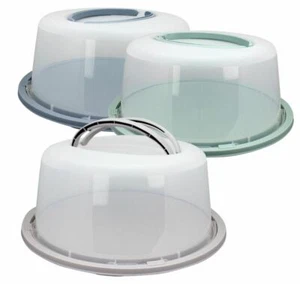 Tortenbehälter Tortencontainer Kuchencontainer Ø 34cm mit klappbaren Griffen - Foto 1 di 3