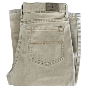 EUC US Polo Assn- Kids Tan Jeans - Size 12 - - Picture 1 of 6
