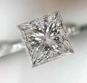 1 CT Princess Cut Natural D Color Lab Grown Loose Diamond VVS1 Clarity Certified - Picture 1 of 8