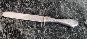 1907 GORHAM STERLING SILVER ORNATE ENGRAVED 10 1/4" PAGE TURNER SUPERB! - Picture 1 of 11