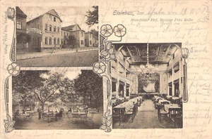 Eisleben Mansfelder Hof Mehrbild 1901 AKS - Bild 1 von 2