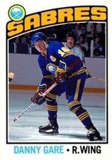 Custom made opc-style 1976-77 Buffalo Sabres Danny Gare hockey card