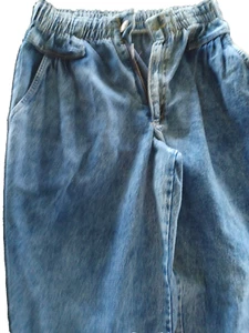 Cherokee Jeans Women's Blue Denim Cotton Acid Wash 80s Size-10-USA Vintage NWT - Picture 1 of 5