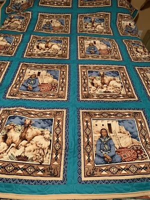 Edredón casero Southwest Horses tamaño queen Foto 1 de 2