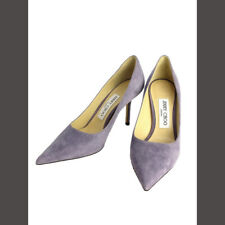 Jimmy Choo Pumps Suede Pointed Toe LOVE 85 Purple 35 Leather Shoes Shoe Used