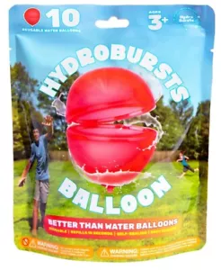 Hydrobursts 10 Pack Reusable Water Balloons — Balloon Shape NIP - Picture 1 of 5