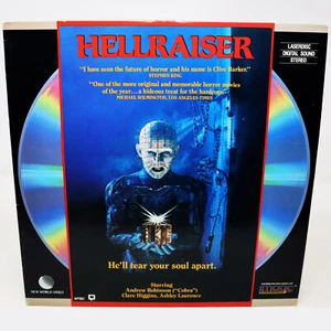 1988 80s NEW WORLD HELLRAISER LASER DISC LASERDISC LD NTSC CLIVE BARKER HORROR - Imagen 1 de 8