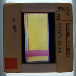 Kenneth Noland April in Balance 1971 Art 35mm Glass Slide - Picture 1 of 4
