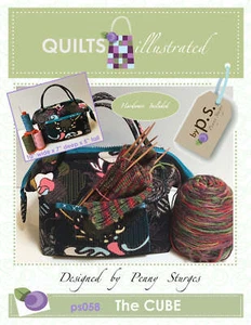The Cube Sewing Pattern and 2 Metal Stays by Peggy Sturges for Quiltsillustrated - Picture 1 of 2