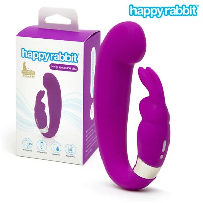 Happy Rabbit G-Spot Clitoral Curve Dual Vibe Stimolatore Doppio Femminile - Bild 1 von 4