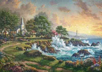 Schmidt Thomas Kinkade Seaside Haven Jigsaw Puzzle (1000 Pieces) - Image 1 of 2