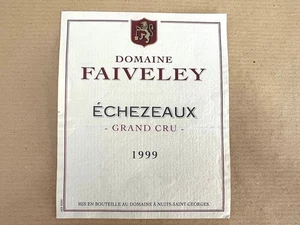 Etiquette Domaine Faiveley ECHEZEAUX 1999 Wine Label Weinetikett - Imagen 1 de 1