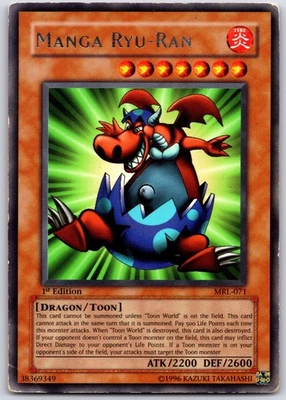 Yugioh TCG - 1x Manga Ryu Ran - MRL-071 - HP - 1st Ed. - Super Rare - Vintage - Image 1 of 2