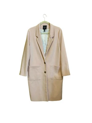 Abrigo largo Forever 21 clásico elegante rosa claro para mujer talla M Foto 1 de 4