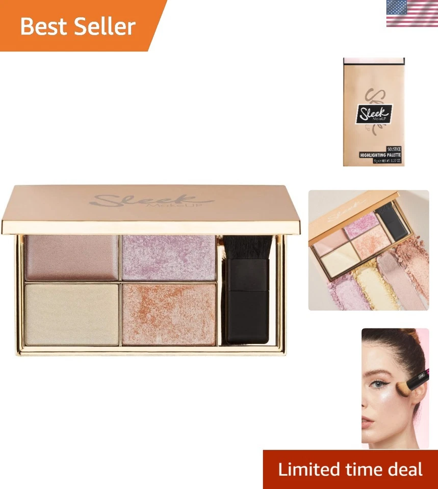 MakeUP Highlighting Palette, Four Dazzling Shades for a Supercharged Glow, Lo... - Image 1 of 4
