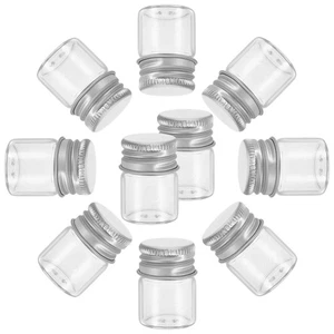 Paquete de 2 frascos de almacenamiento de botellas de vidrio herméticos tarros de mampostería contenedores de alimentos - Imagen 1 de 12
