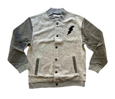 Gymboree Cosmic Club Lightning Bolt Gray Jacket Size 14 NWT - Image 1 of 3
