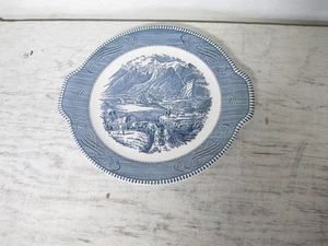 Piatto vintage ROYAL Currier & Ives con manici a linguetta come nuovo Montagne Rocciose - Foto 1 di 4