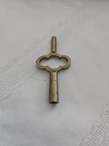 BRASS FRENCH CARRIAGE CLOCK DOUBLE END SIZE 5 /3 KEY ANTIQUE - Picture 1 of 6