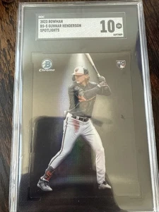 2023 Bowman Spotlights Gunnar Henderson Rookie RC #BS5 SGC10 - Bild 1 von 2