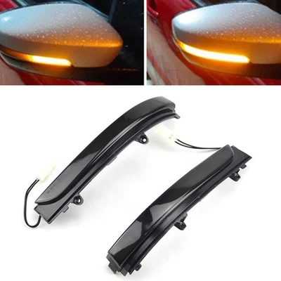 Rearview Mirror Dynamic Turn Signal LED Lights Set for For Jetta MK6 Pair - Image 1 of 4