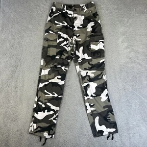 Rothco BDU Pants Men Small Regular White Black Camo Snow Military Cargo Tactical - Picture 1 of 8