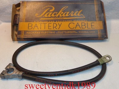 'NOS'... Cable de batería eléctrico Packard (+)... Cadillac, Graham, Nash 1933-1939 Foto 1 de 4