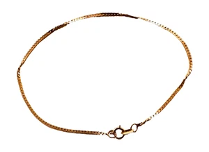 Bracciale a spina di pesce in oro giallo massiccio 14kt 1,5 mm lungo 7,25" in sacchetto scamosciato - Foto 1 di 5