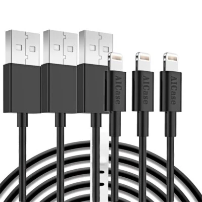 iPhone Charger USB Fast Charging Cable for iPhone 14 13 12 11 Pro Max XR 8 iPad - Image 1 of 4