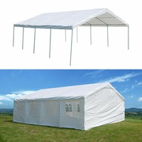 20 X20 Heavy Duty Party Tent Carport Canopy White W Sides
