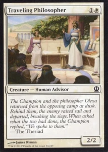 TRAVELING PHILOSOPHER 34/249 THEROS MTG MAGIC LP - Picture 1 of 1