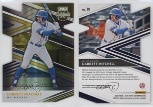 2020 Panini Elite Extra Edition Aspirations Gold Die-Cut /24 Garrett Mitchell