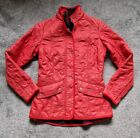 Barbour Womens Quilted Shooting Style Jacket Uk10 Red Smart Casual Cost RRP £130