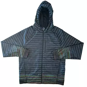 Oakley Rio Women L Water Resistant Elastic Waist Thumb Holes Black Hood Jacket - Picture 1 of 12