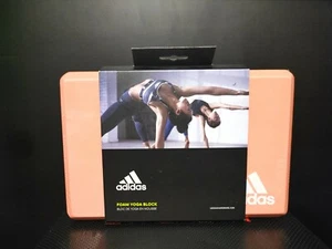 Adidas Schiuma Alta Densità Yoga Blocco Supporto e Approfondisci Pose Rosa 9"x6"x3" - Foto 1 di 5