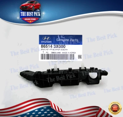 ⭐GENUINO⭐ SOPORTE PARACHOQUES DELANTERO LADO DERECHO PARA ELANTRA 2011-2015 865143X000 Foto 1 de 4