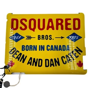 Dsquared2 Yellow Hard Case Cover For Apple iPad 2 9.7" - Picture 1 of 11