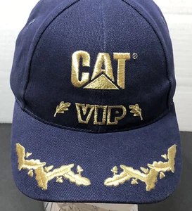 Sombrero CAT VIP Hombre Azul Correa Trasera Oficial Oruga Lisc. Huevos revueltos de oro - Imagen 1 de 7