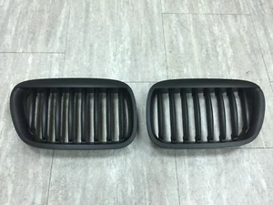 Front Kidney Grill Grilles Matte Black For '1999-'2003 BMW E53 X5 Series - Picture 1 of 4