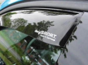 Original ClimAir WINDABWEISER REGENABWEISER schwarz für VW Polo 6R 6C 3-Türer - Afbeelding 1 van 8