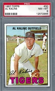 1967 Topps #030 PSA 8 Al Kaline Tigers 30 - Bild 1 von 2