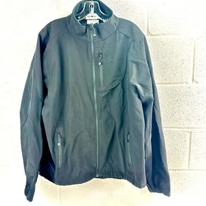 BLACK DIAMOND Mens Black Soft Shell Full Zip Mock Outdoor Climb Jacket Sz L - Picture 1 of 6