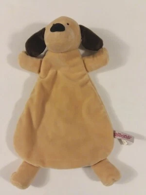 Manta de seguridad WubbaNub marrón tostado cachorro perro bebé sonajero amoroso fondo redondeado Foto 1 de 4