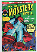 Where Monsters Dwell #26  Marvel 1974 The Thing Called Metallo !
