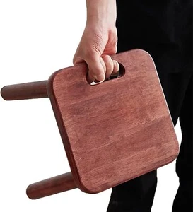 Wooden Step Stool Kids Chair Toddler Sensory Table Plant Stool with Handles P... - Picture 1 of 3