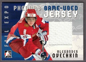 2006-07 ITG ALEXANDER OVECHKIN FALL EXPO PHENOMS GAME-USED JERSEY ONLY 20 COPIES