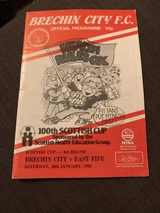 1986 Brechin City V East Fife Match Football Programme SC - Picture 1 of 3