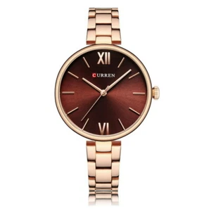 Elegant Lady Analog Display Wristwatch Small Band Business Female Women Watches - Picture 1 of 17