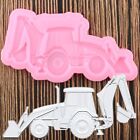 1PC Excavator Car Silicone Mold Party 3D Cake Decorating Tool DIY Clay Art Mould